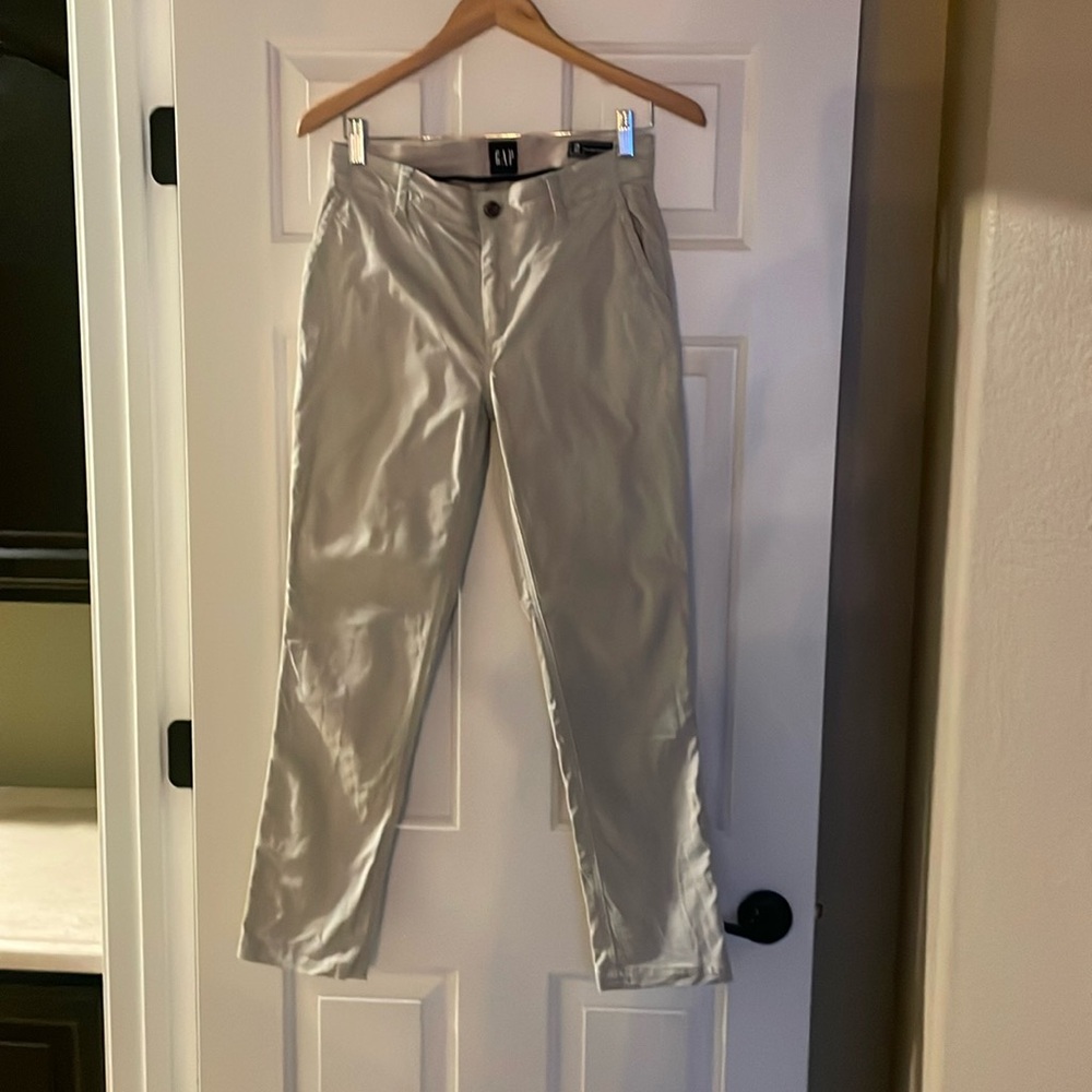 Gap Women’s Relaxed Girlfriend CottonSpandex Twill Taping Ankle Length Pants